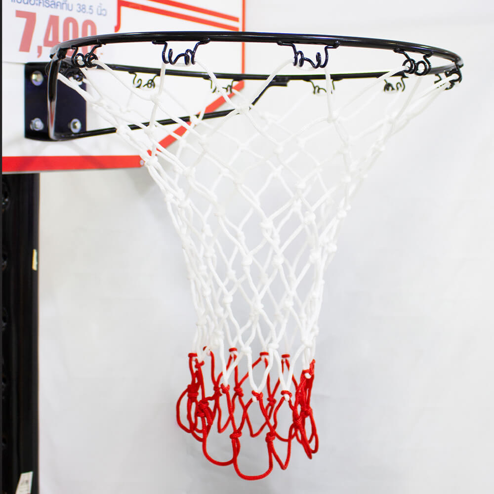 ตาข่ายห่วงบาสเก็ตบอล FBT เส้นเดี่ยว (แพ็คคู่) 56410